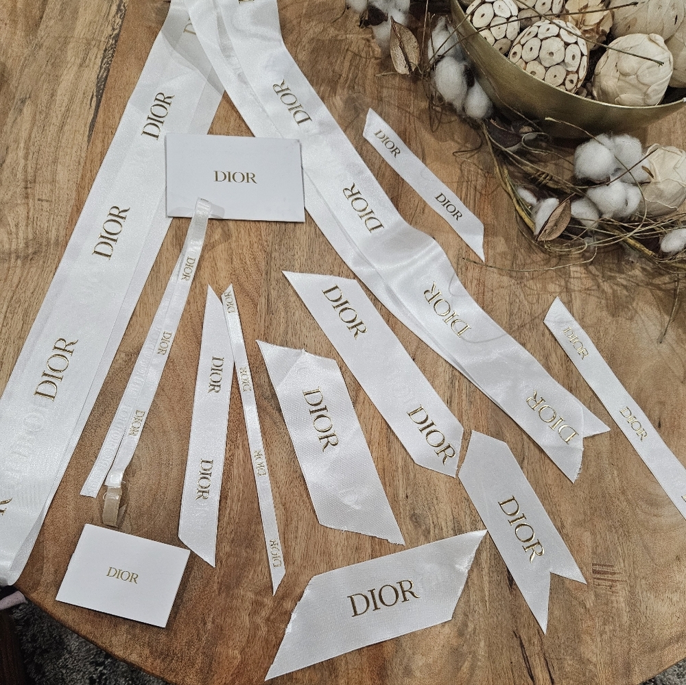 Dior White Ribbon Set